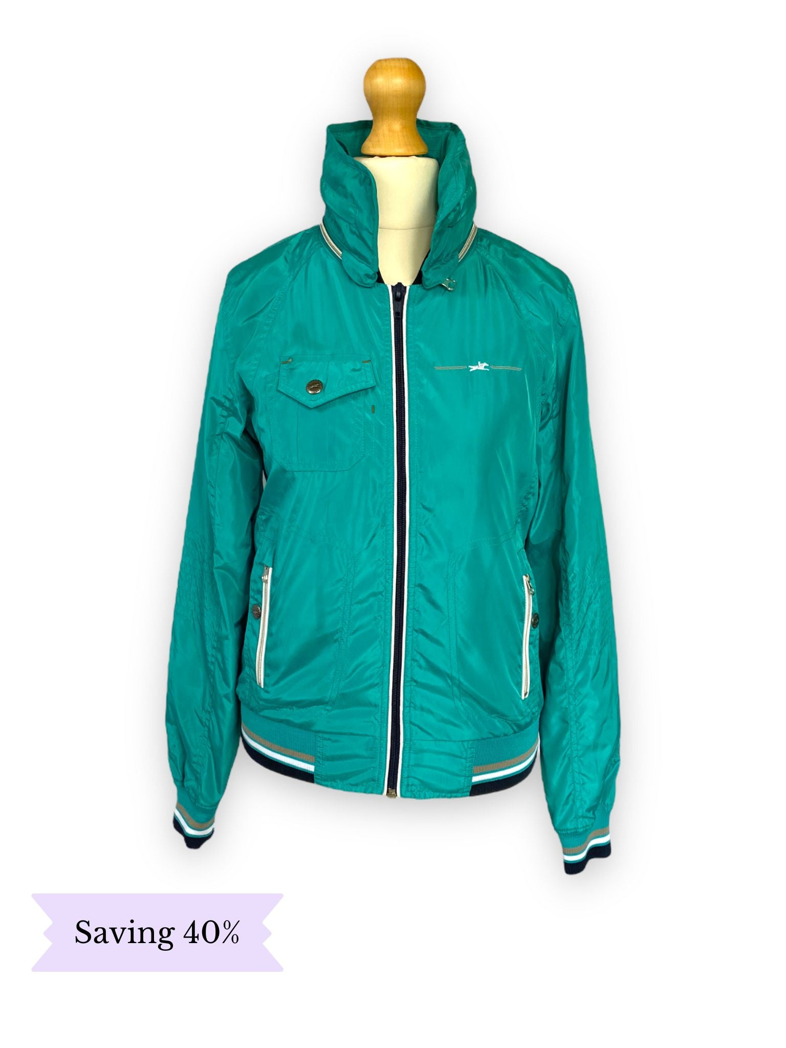 Turquoise windbreaker on sale