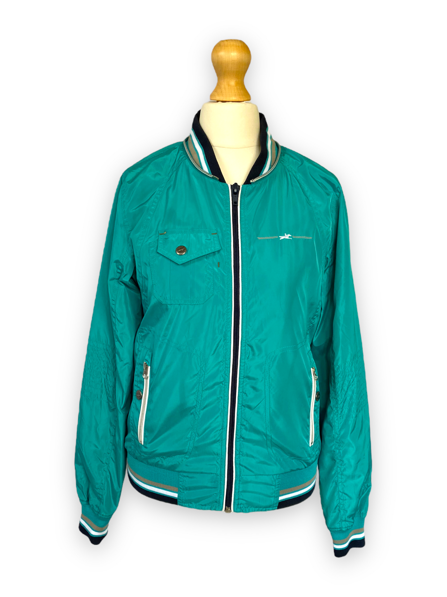 Turquoise bomber deals jacket